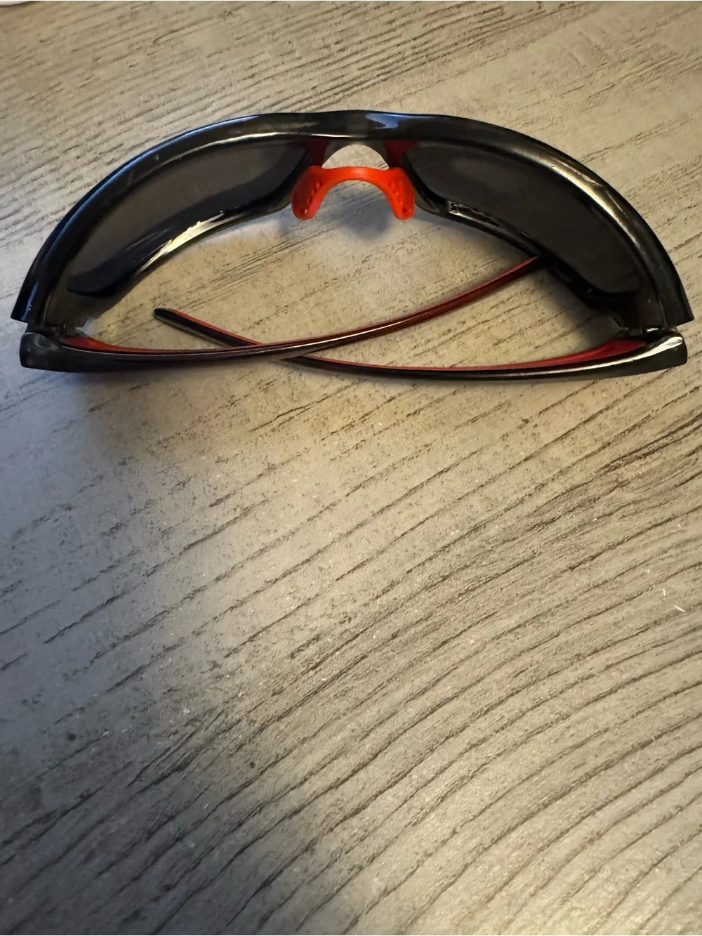 Men's Sport Sunglasses - Black with Red Accents